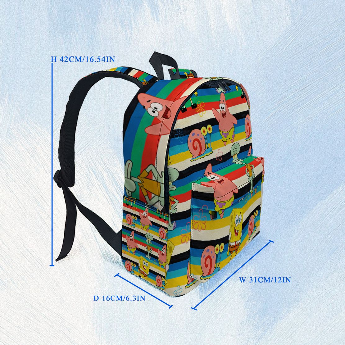 Mochila con estampado de rayas - Laptop Bag reseña y precio