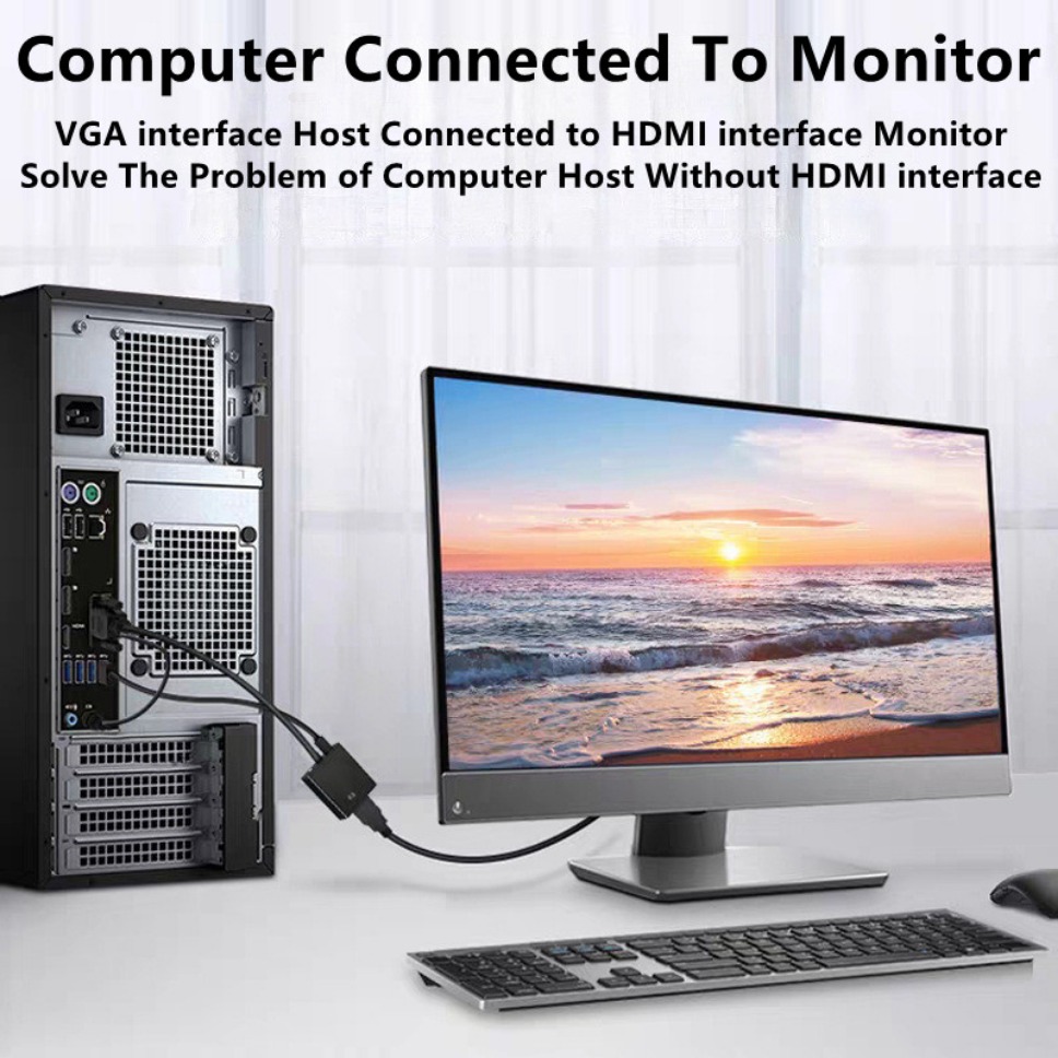 Cable Adaptador VGA a HDMI HD  - Hdmi Cable reseña y precio